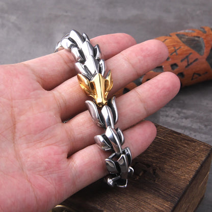 Viking Ouroboros Stainless Steel Punk Bracelet
