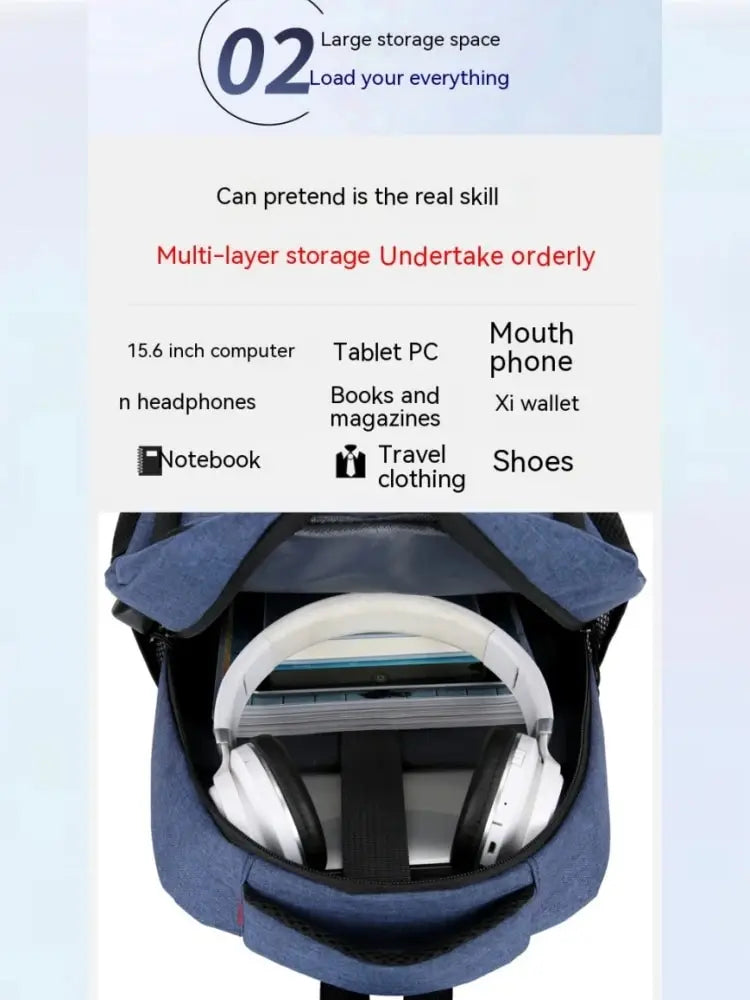 Large Capacity Travel Laptop Backpack